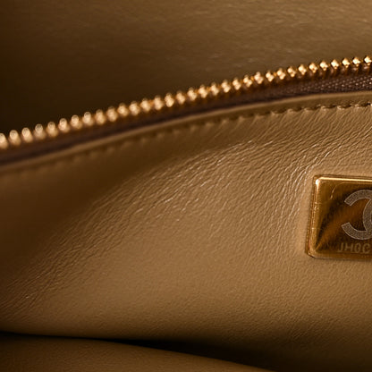 Chanel Suede Calfskin Small Souplissimo Maxi Flap Dark Beige 7 of 11