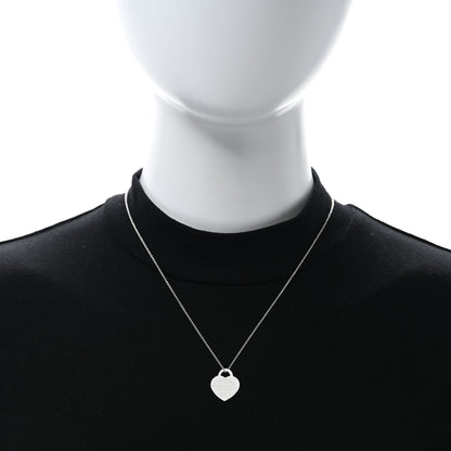 Tiffany Sterling Silver Small Return to Tiffany Heart Pendant Necklace 3 of 4