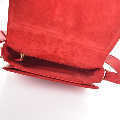 Saint Laurent Calfskin Classic Y Satchel Red 5 of 9