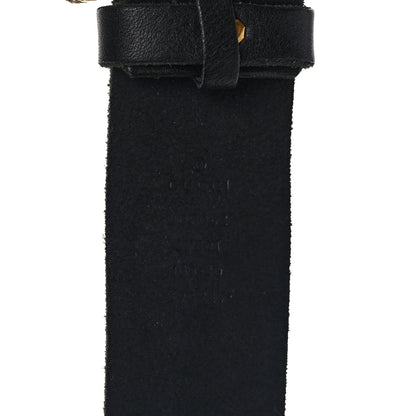 Gucci Calfskin Brass Feline Buckle Belt 100 40 Black 3 of 5