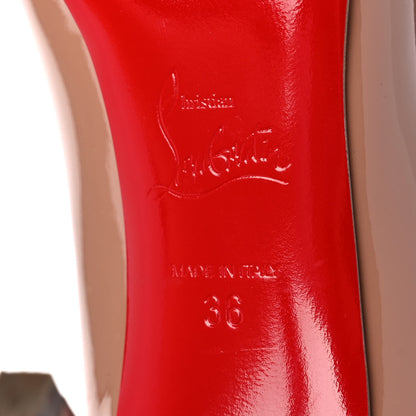 Christian Louboutin Patent Pigalle 85 Pumps 36 Nude 6 of 9