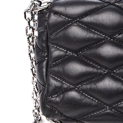 Louis Vuitton Lambskin Malletage GO-14 PM Black 12 of 17