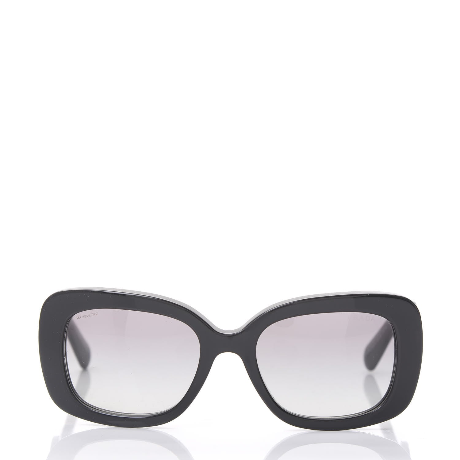 Prada Acetate Baroque Sunglasses SPR 27O Black 2 of 8