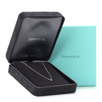 Tiffany Platinum Blue Sapphire .40ct Color by the Yard Necklace 7 of 7