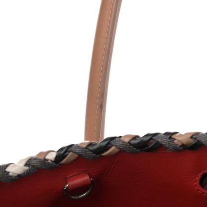 Christian Louboutin Calfskin Mexinodo Beaded Studded Triple Gusset Large Paloma Beige Blue 21 of 26
