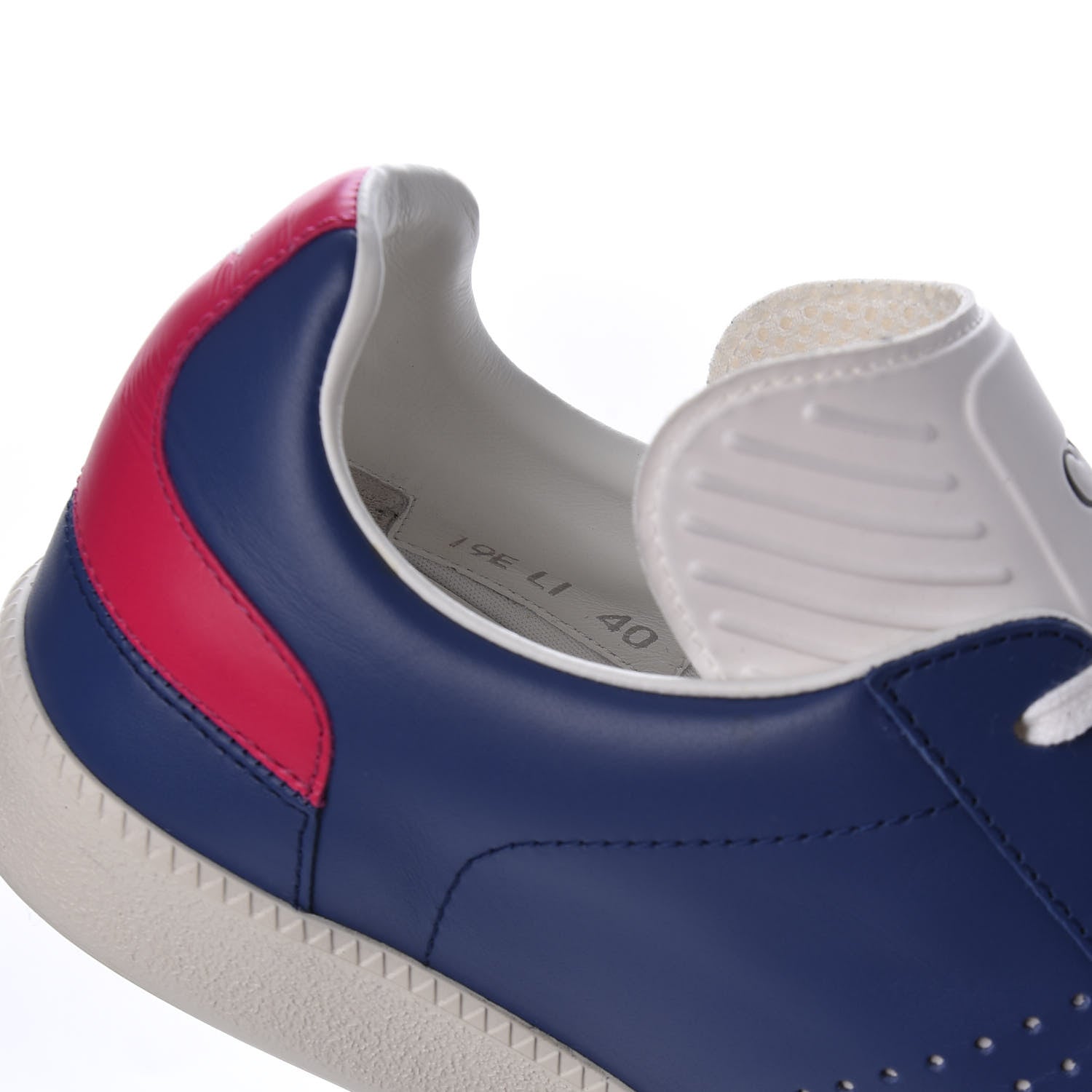Christian Dior Homme Smooth Calfskin Suede Mens B01 Sneakers 40 Blue Red 8 of 10