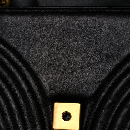 Gucci Calfskin Matelasse Small GG Marmont Shoulder Bag Black 11 of 11