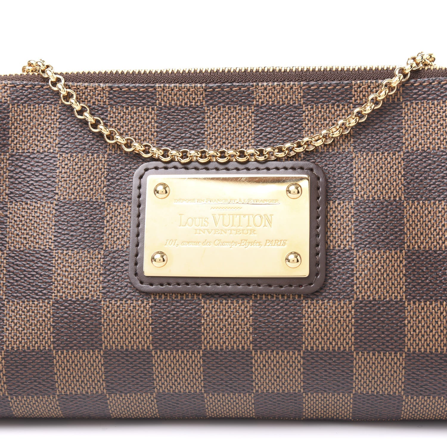 Louis Vuitton Damier Ebene Eva Clutch 8 of 8