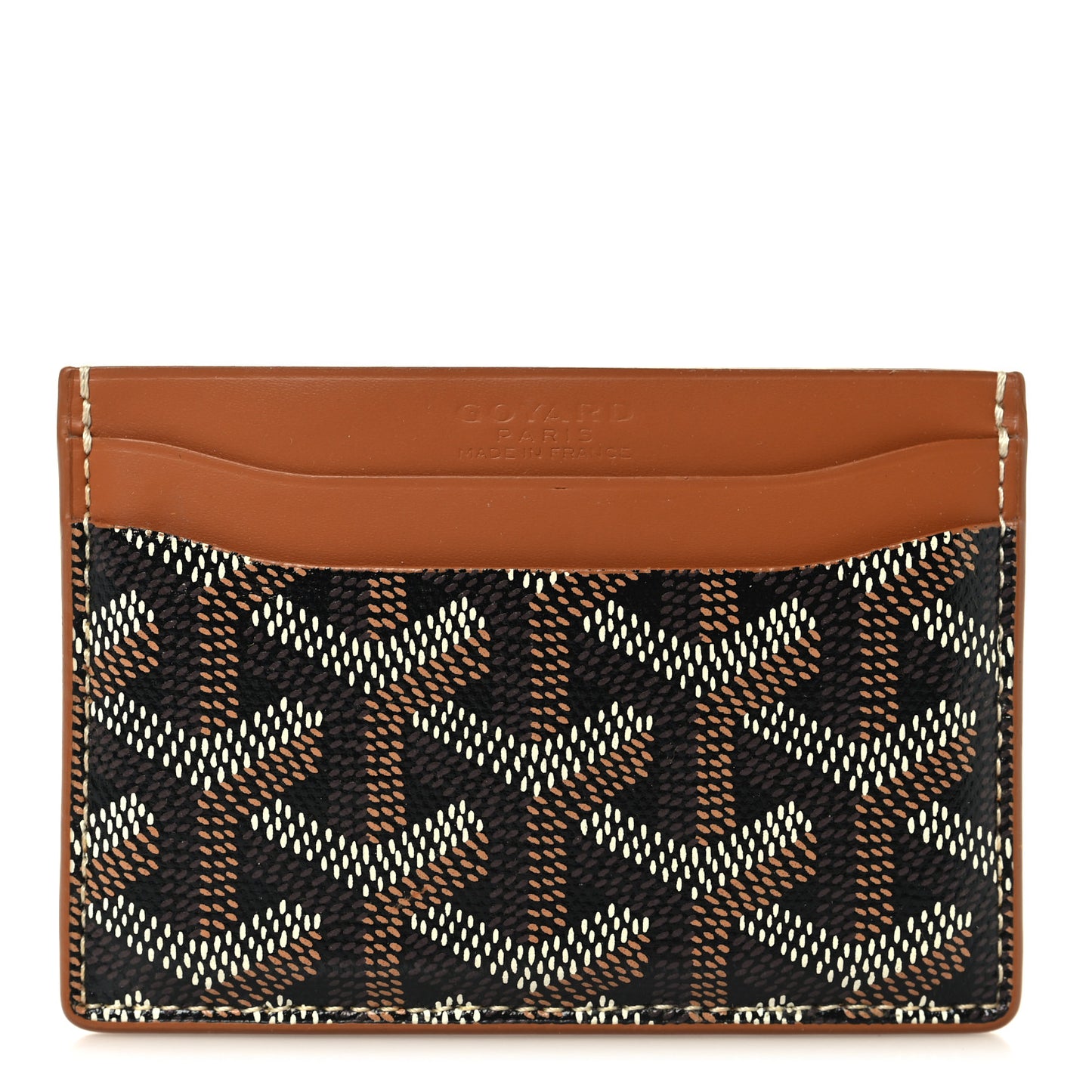 Goyardine Saint Sulpice Card Holder Black Gold