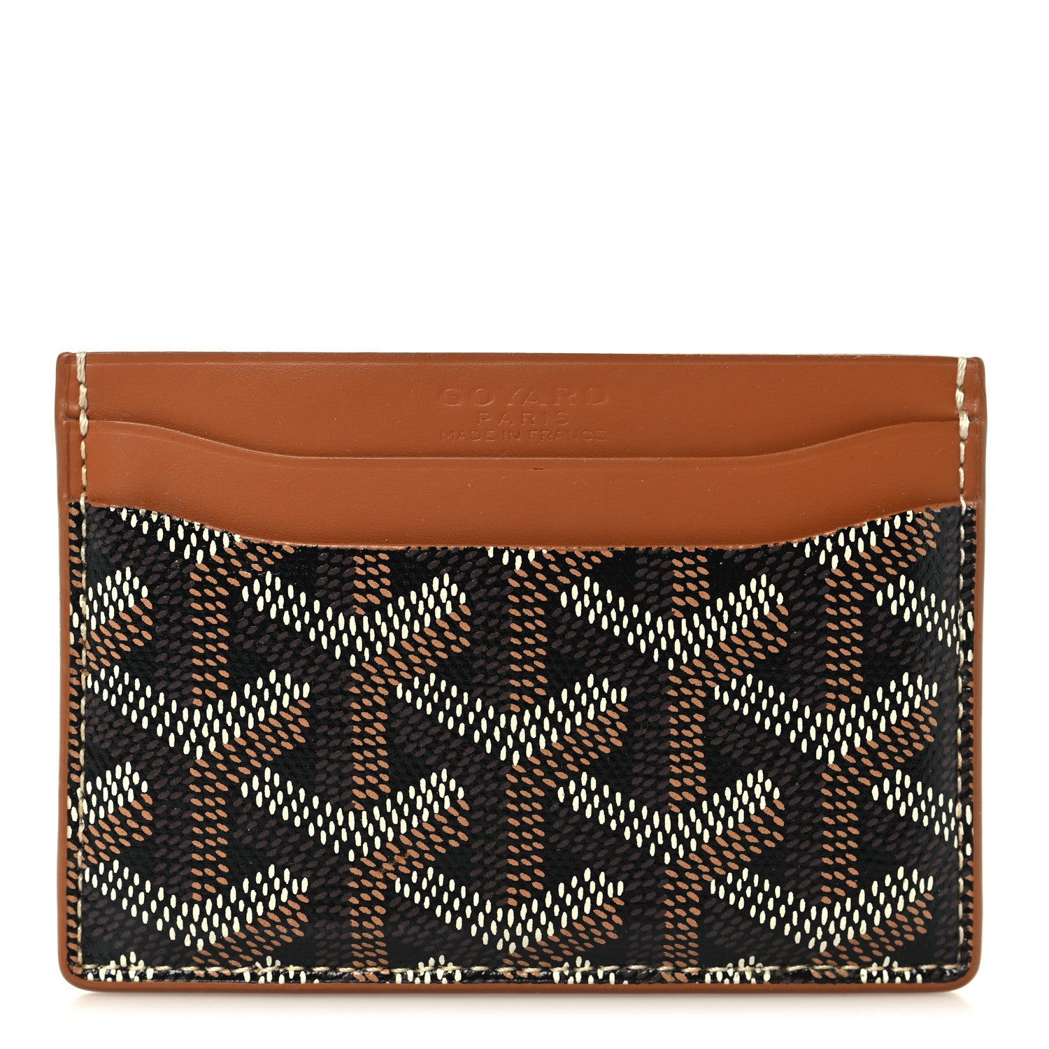Goyard Goyardine Saint Sulpice Card Holder Black Gold 1 of 7