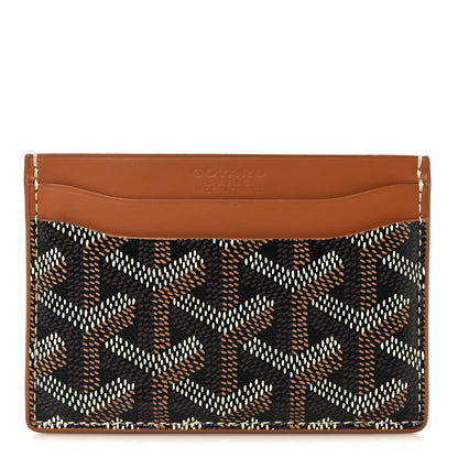 Goyard Goyardine Saint Sulpice Card Holder Black Gold 1 of 7