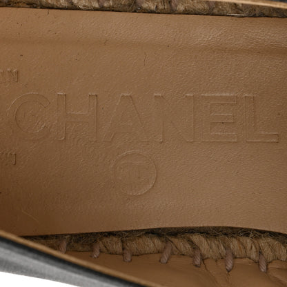 Chanel Lambskin CC Espadrilles 36 Black 7 of 11