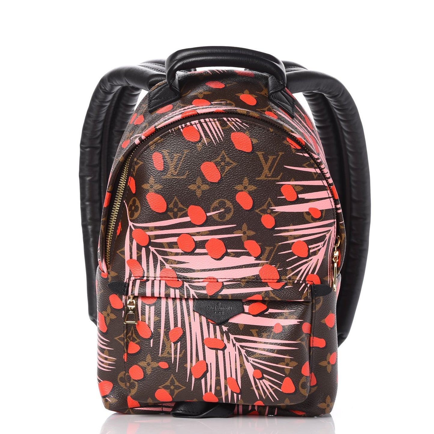Monogram Jungle Dots Palm Springs Backpack PM Sugar Pink Poppy