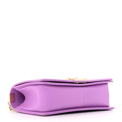 Chanel Caviar Quilted Medium Boy Flap Purple 4 of 15