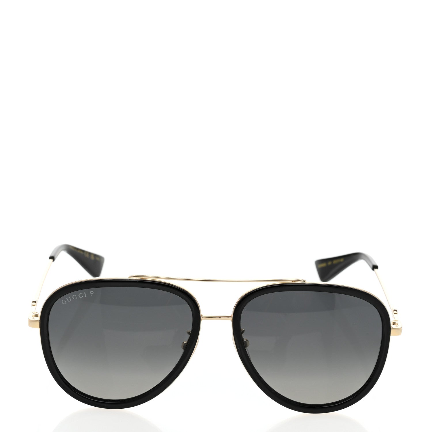 Gucci Aviator Sunglasses GG0062S Black Gold 2 of 7