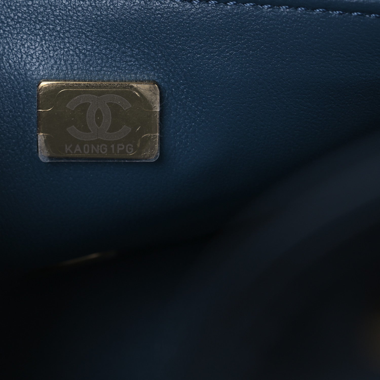 Chanel Lambskin Quilted Mini Metal Top Handle Rectangular Flap Blue 7 of 12