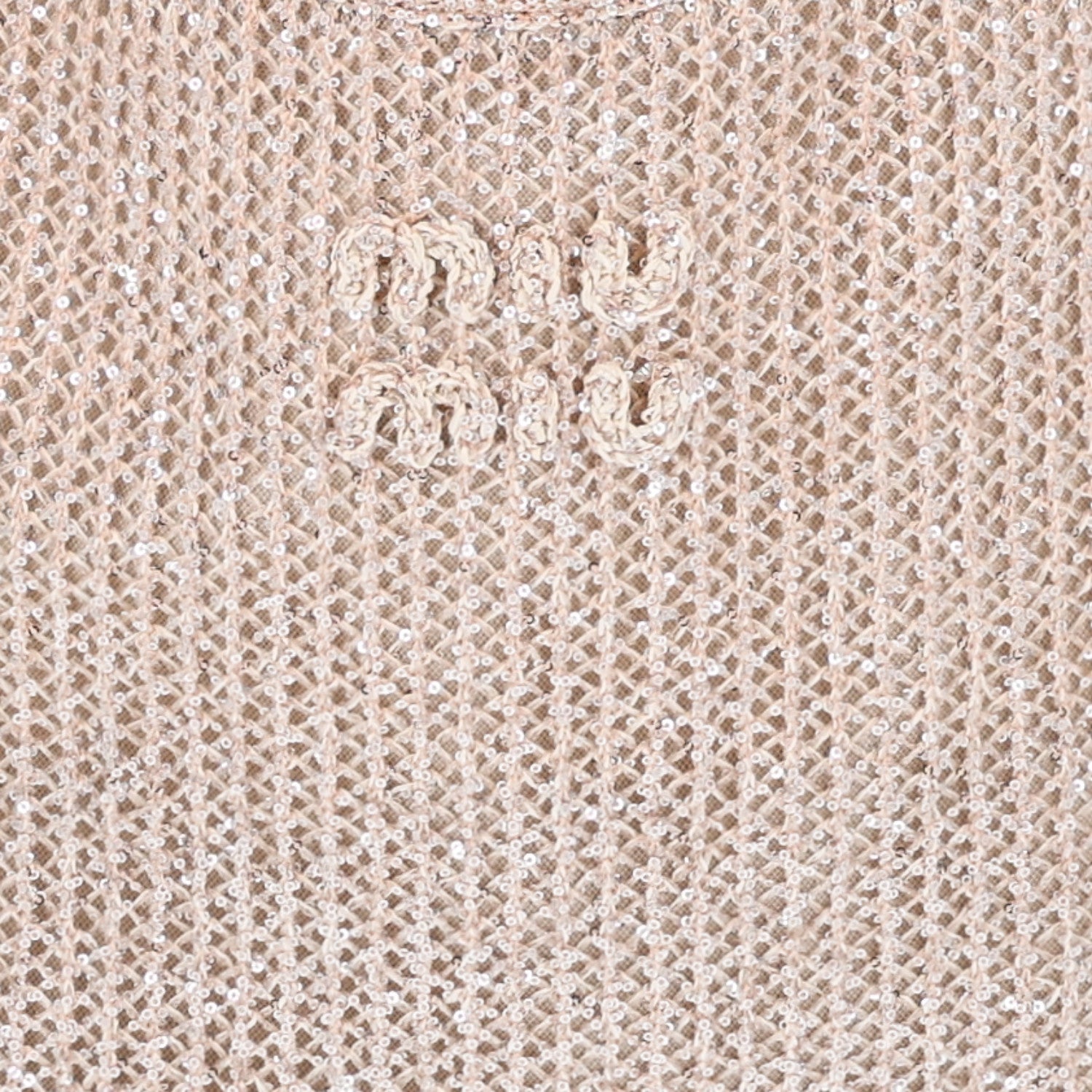 Miu Miu Sequin Mesh Ivy Bag Cipria 8 of 10