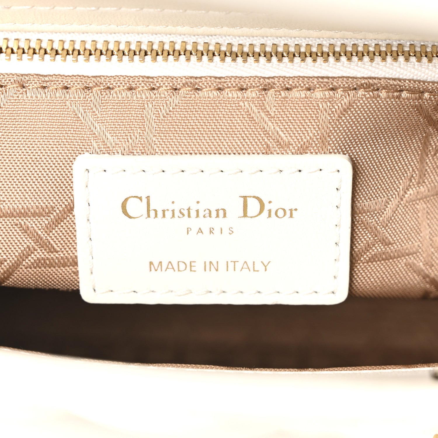 Christian Dior Lambskin Cannage Small My ABCDior Lady Dior White 6 of 10