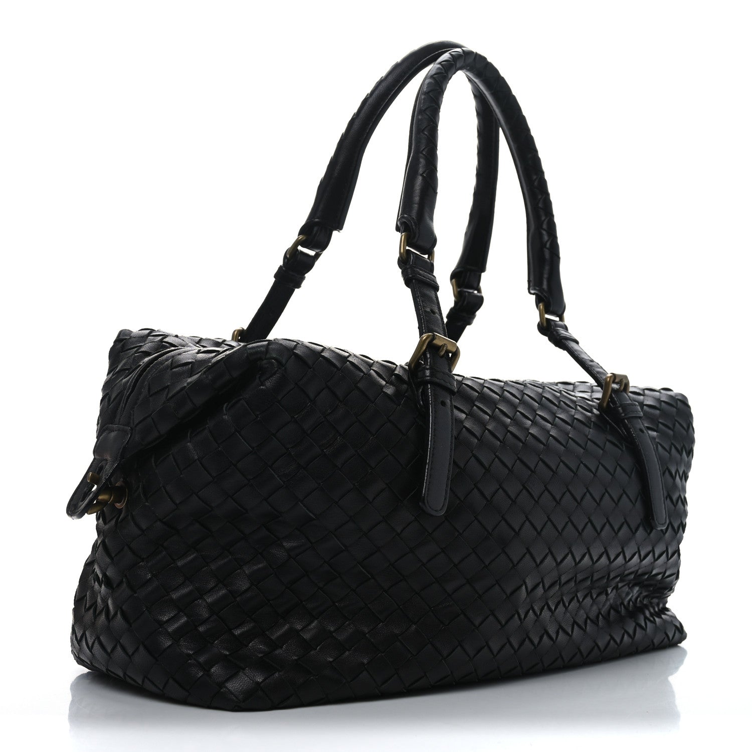 Bottega Veneta Nappa Intrecciato Montaigne Bag Black 3 of 12