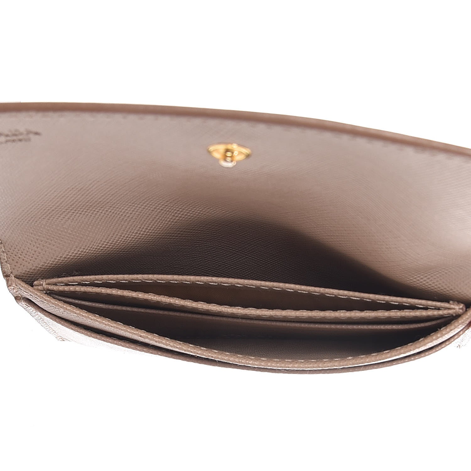 Prada Saffiano Metal Flap Card Holder Cammeo 6 of 14