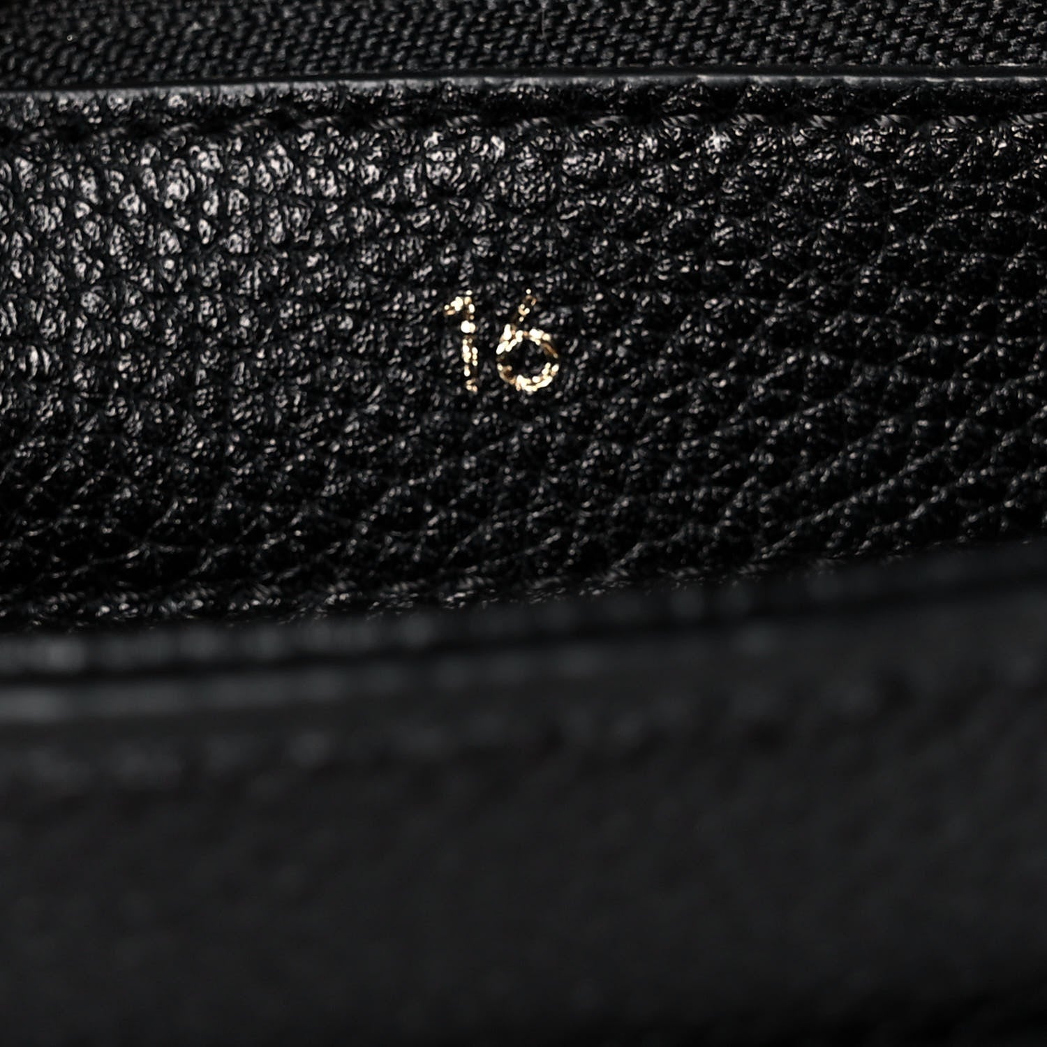 Celine Grained Calfskin Small 16 Top Handle Bag Black 5 of 9