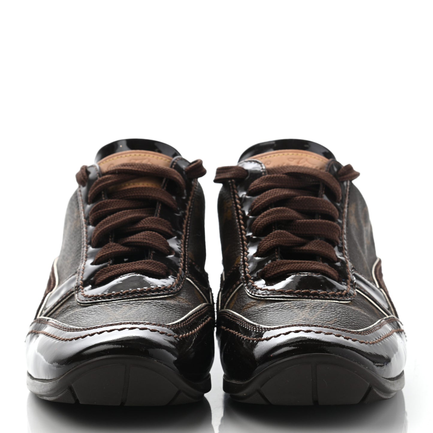 Suede Patent Monogram Speeding Sneakers 36.5