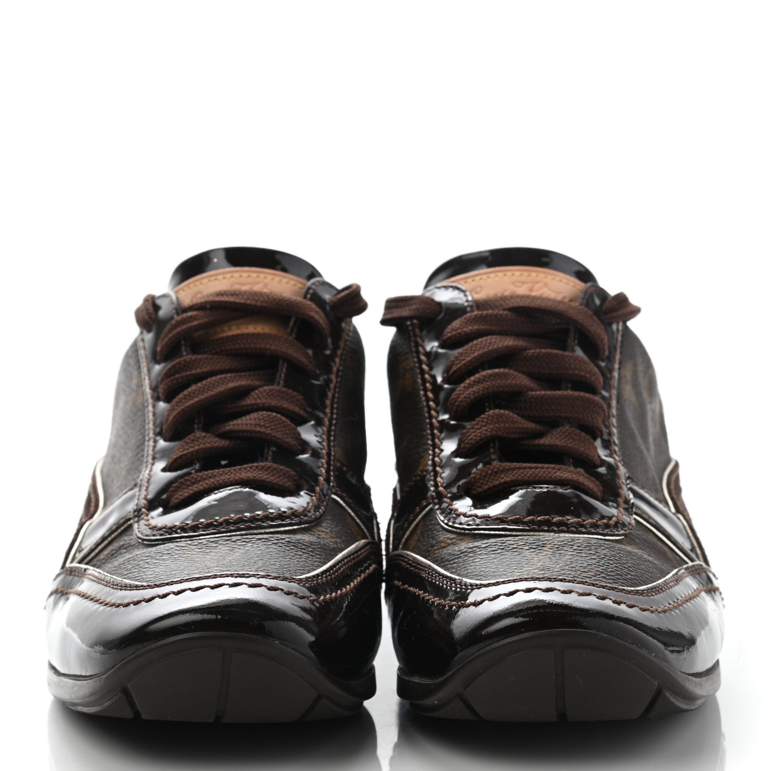 Louis Vuitton Suede Patent Monogram Speeding Sneakers 36.5 2 of 14