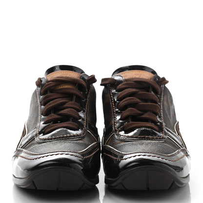 Louis Vuitton Suede Patent Monogram Speeding Sneakers 36.5 2 of 14