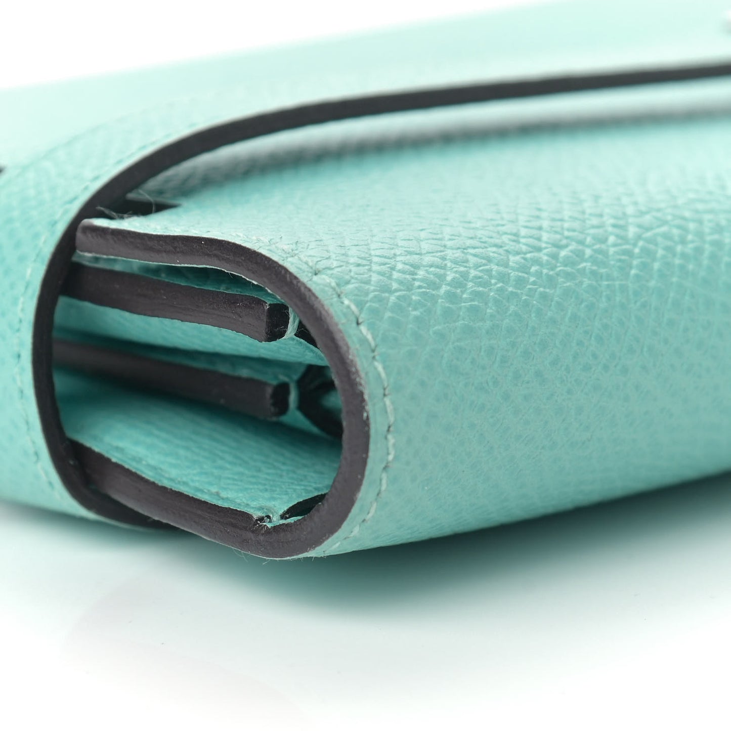 Epsom Kelly Longue Wallet Bleu Atoll