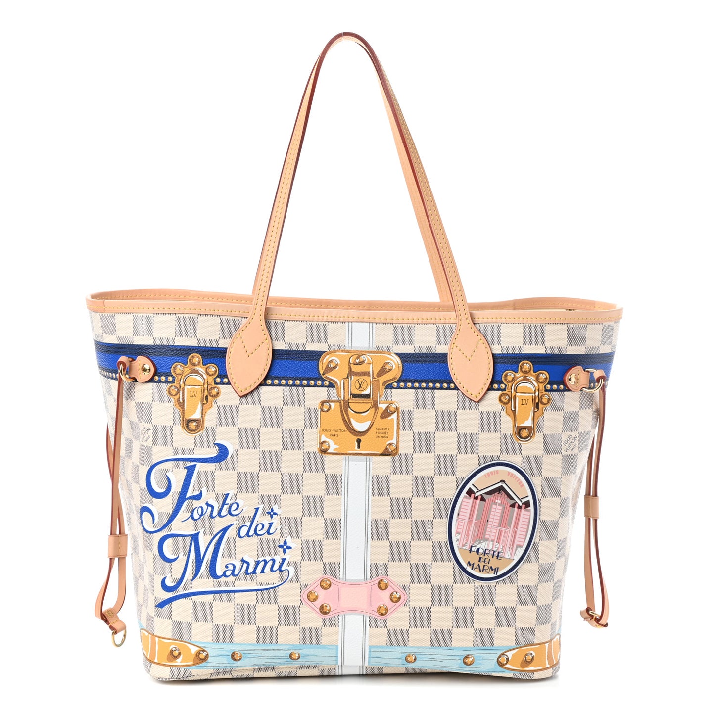 Damier Azur Summer Trunks Forte Dei Marmi Neo Neverfull MM