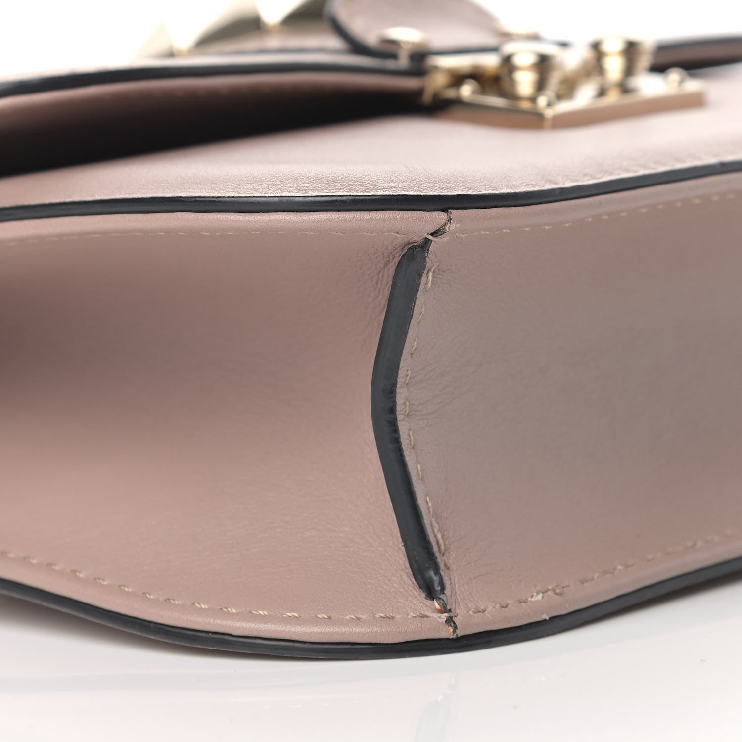 Valentino Garavani Vitello Small Glam Lock Rockstud Flap Poudre 5 of 11