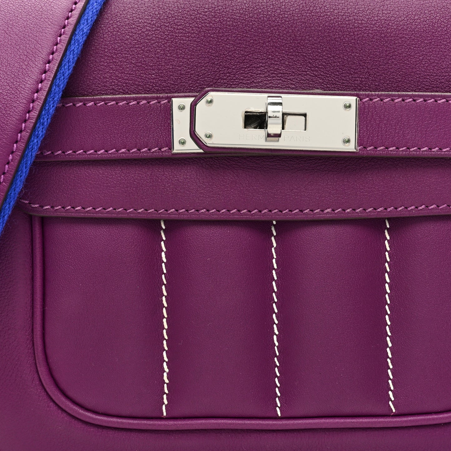 Veau Swift Mini Sac Berline Anemone Bleu Electrique