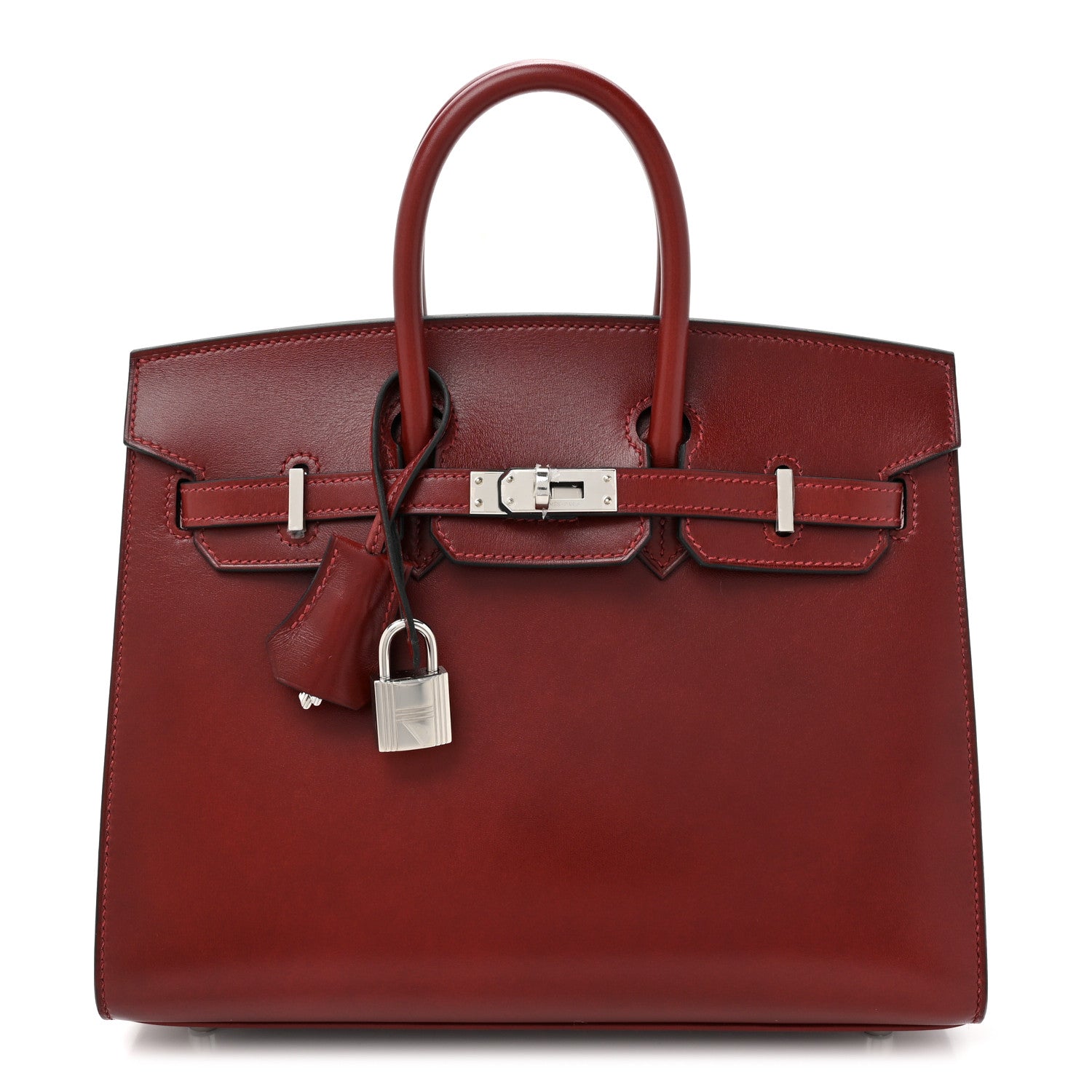Hermes Box Birkin Sellier 25 Rouge H 1 of 13