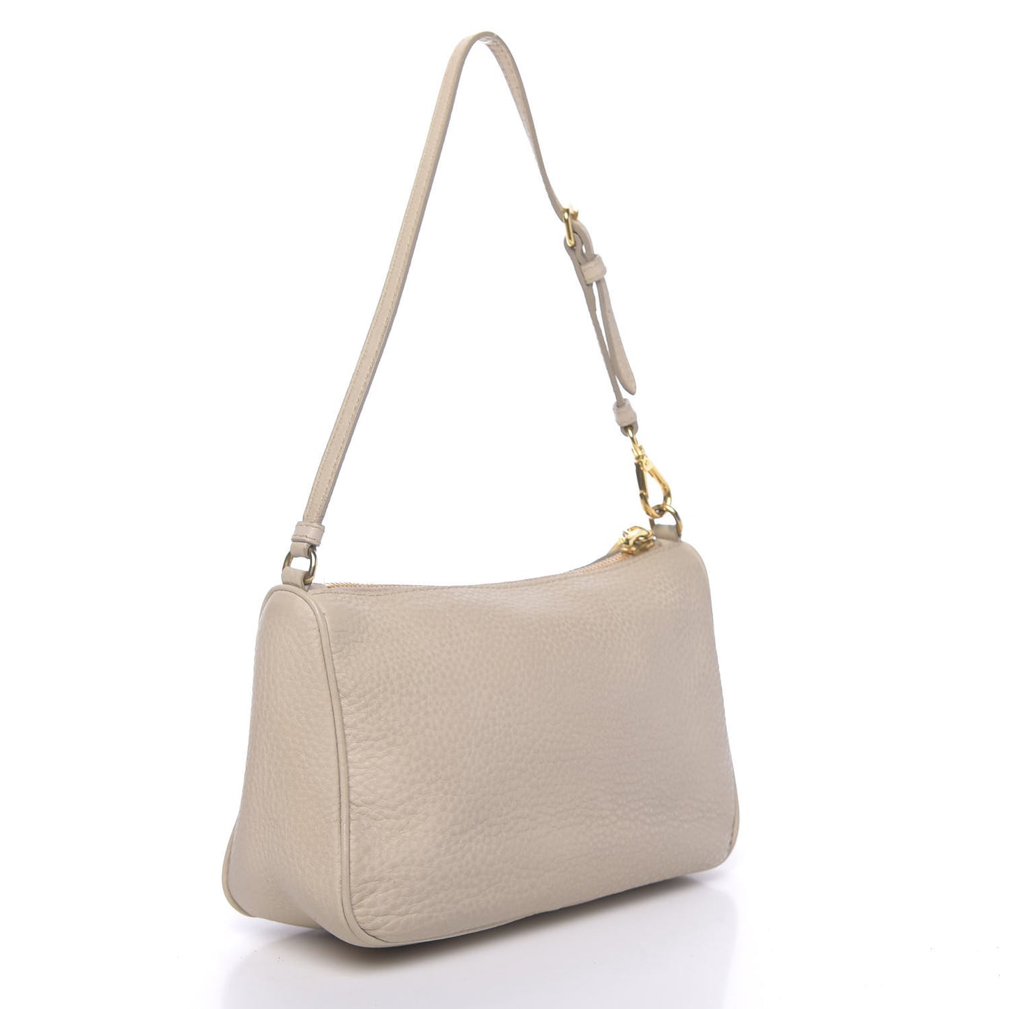 Vitello Daino Pochette Bag Talco