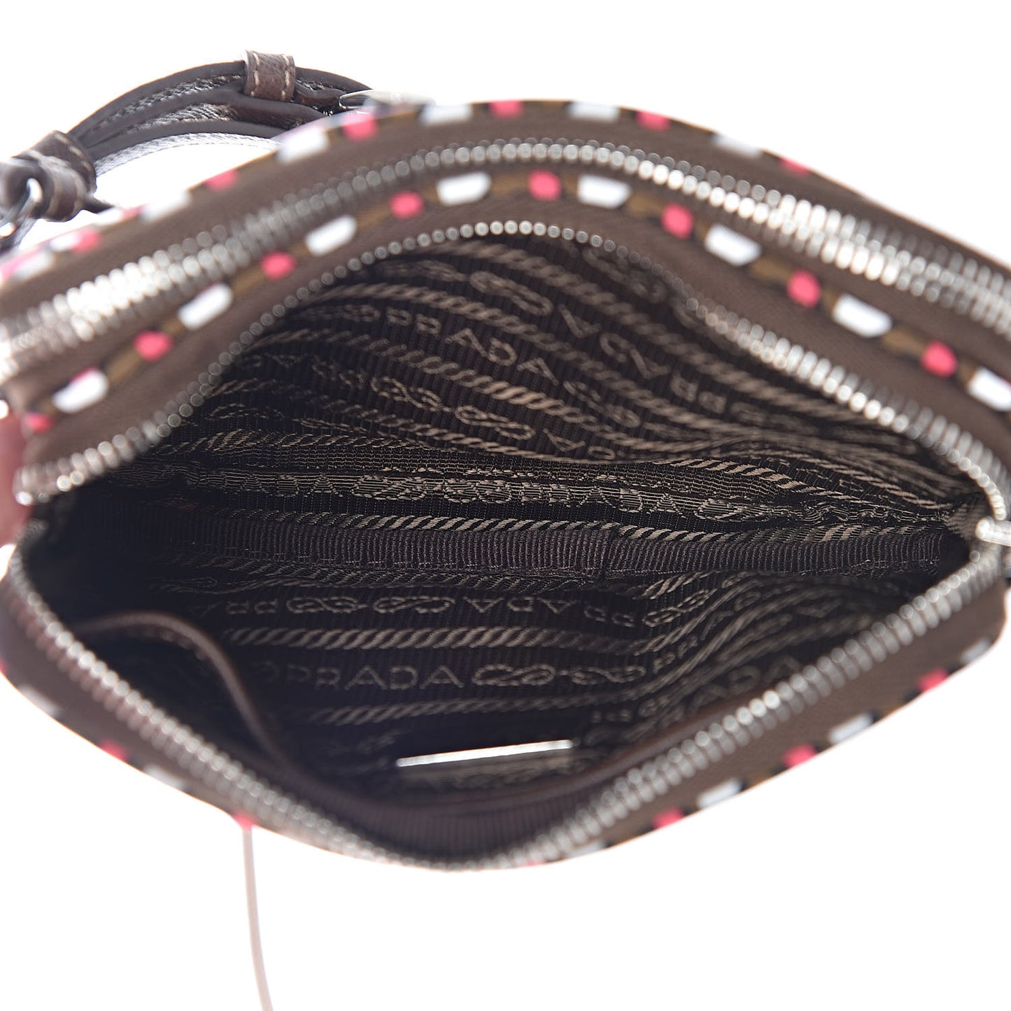 Tessuto Stampato Nylon Otta Print Convertible Crossbody Wristlet Rosa