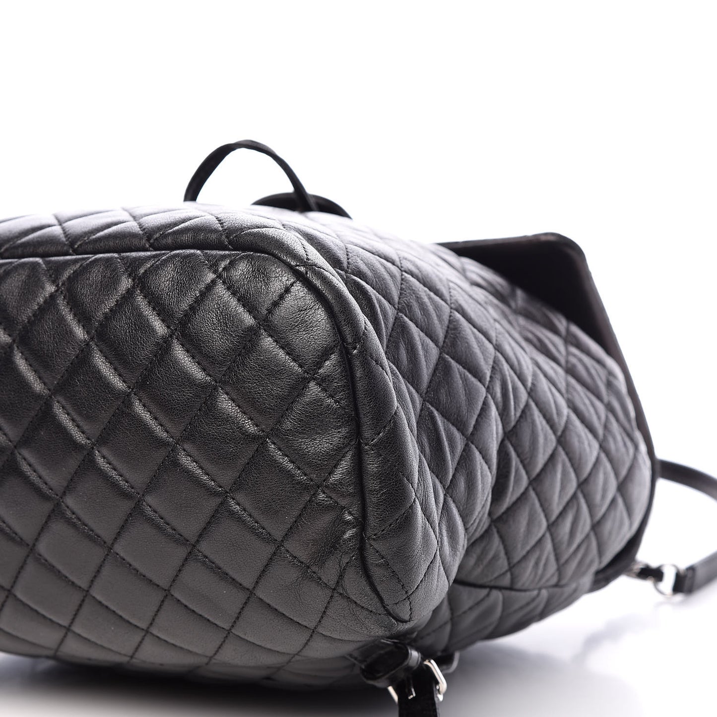 Calfskin Quilted Large Urban Spirit Backpack Black