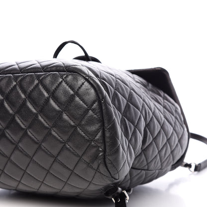 Chanel Calfskin Quilted Large Urban Spirit Backpack Black 6 of 10