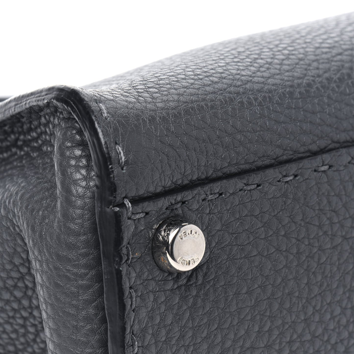 Cuoio Romano Selleria Bi-Color Medium Peekaboo Iconic Satchel Asfalto Latte