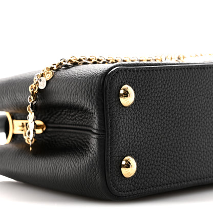 Louis Vuitton Taurillon Confetti Capucines BB Black 8 of 9