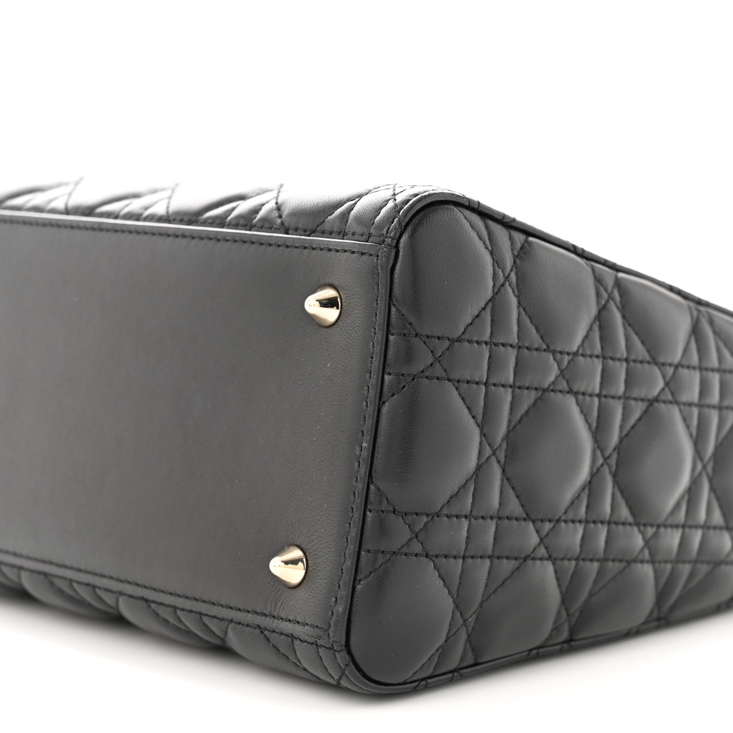 Lambskin Cannage Medium Lady Dior Black