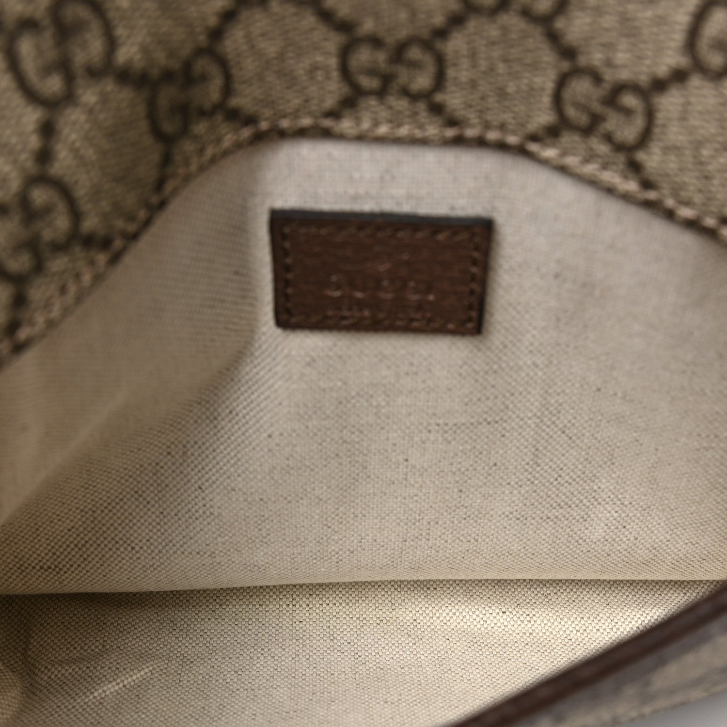Gucci GG Supreme Monogram Neo Vintage Web Belt Bag Brown 5 of 8
