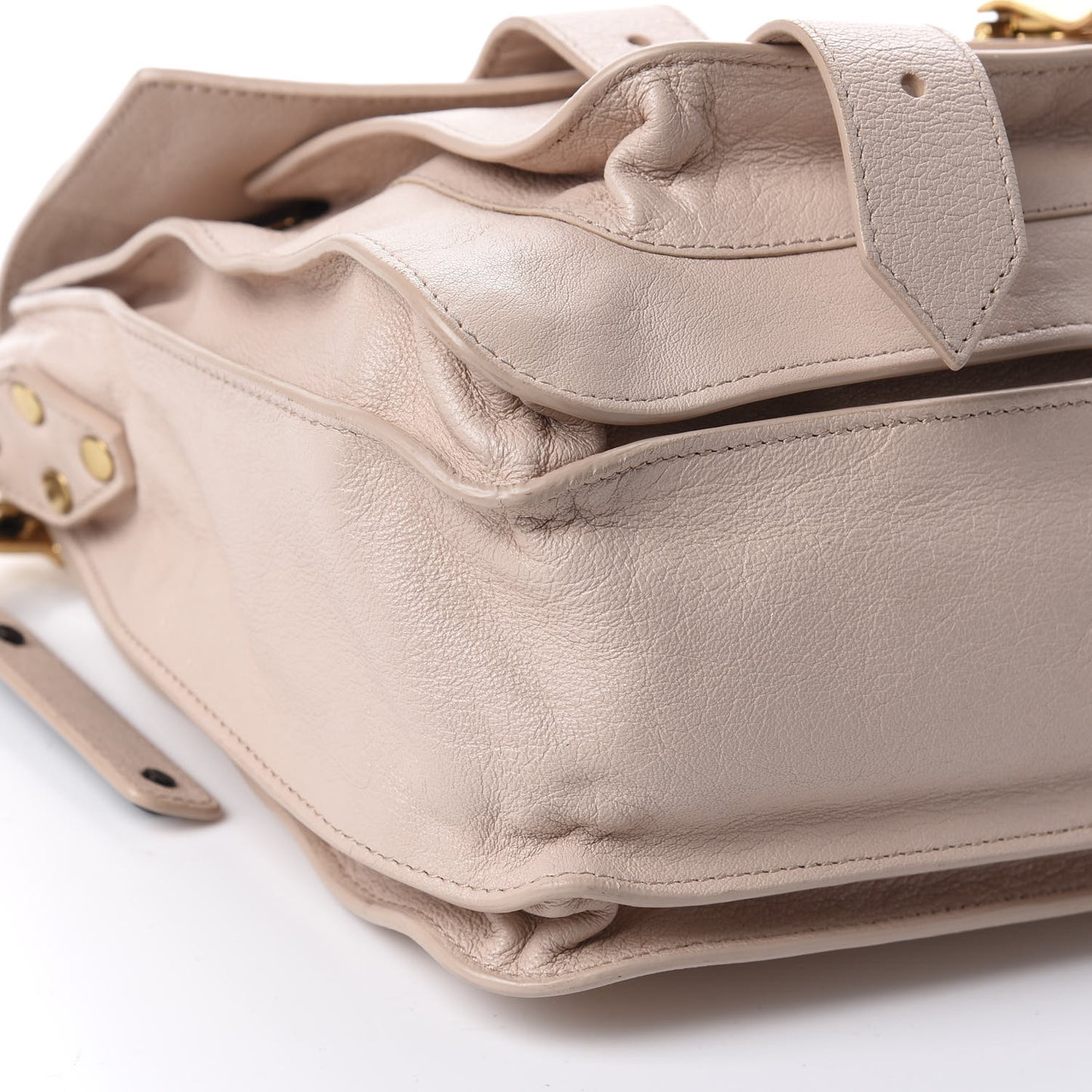 Lambskin Medium PS1 Satchel Nude