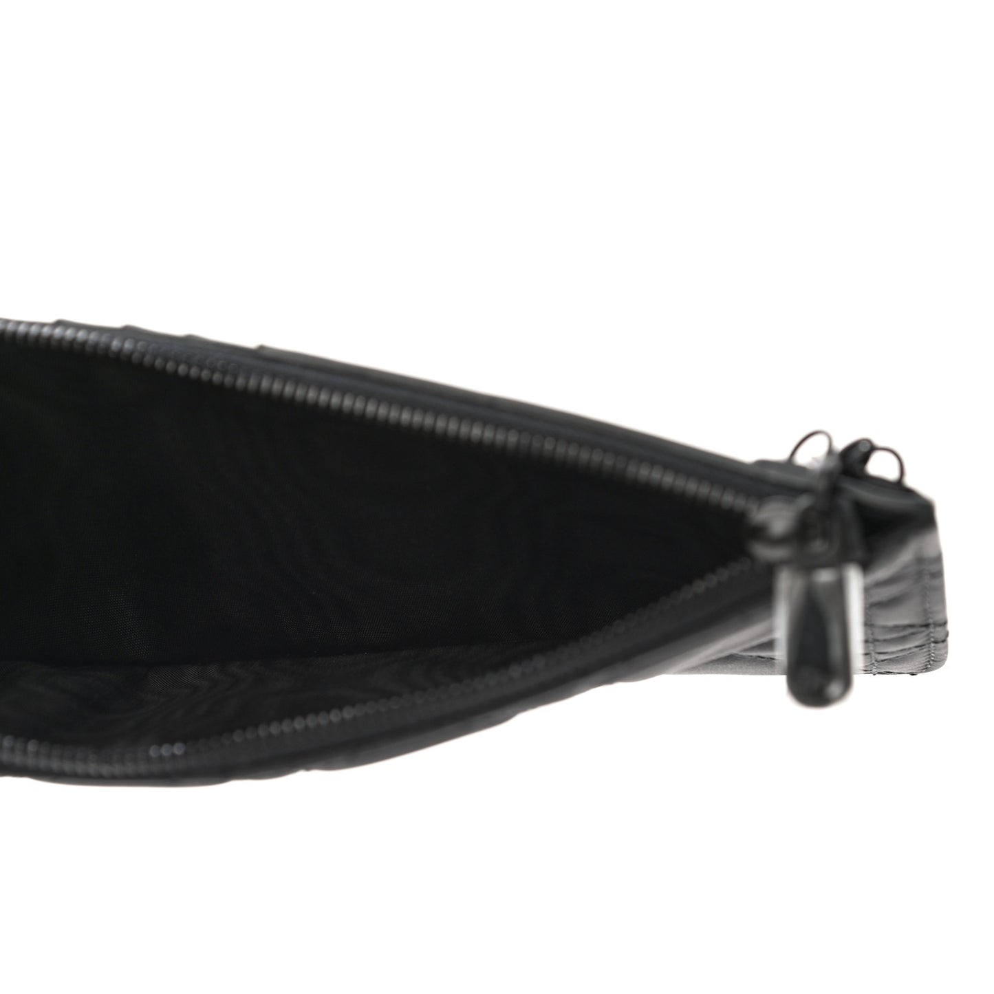 Ultra Matte Calfskin Cannage Large Lady Dior Zip Wallet Black