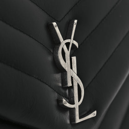 Saint Laurent Calfskin Y Quilted Monogram Medium Loulou Chain Satchel Black 12 of 12