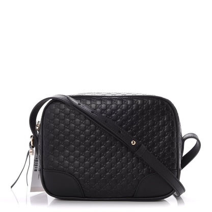 Gucci Microguccissima Mini Bree Messenger Bag Black 1 of 7