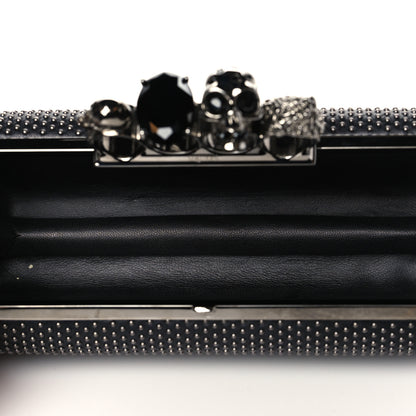 Alexander McQueen Nappa Studded Knucklebox Clutch Black 5 of 10