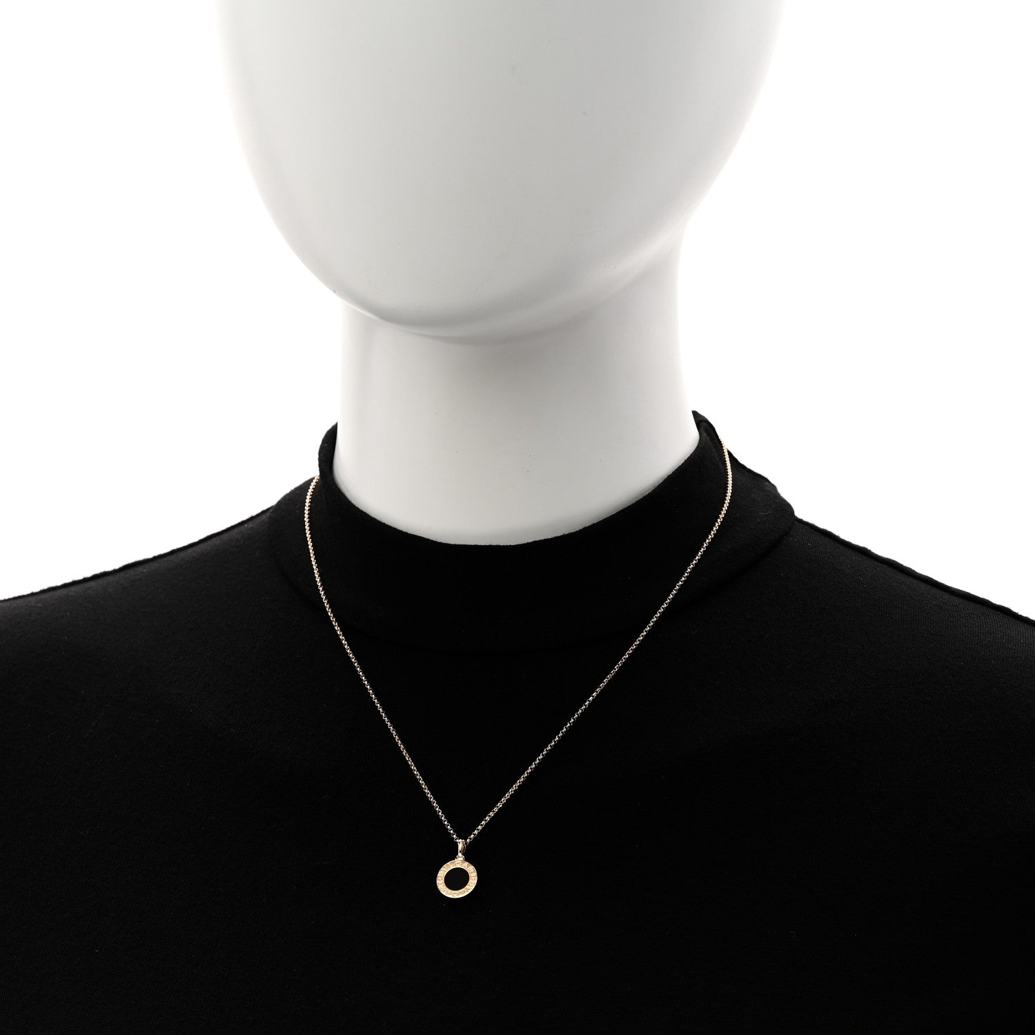 Bulgari 18K Yellow Gold Black Onyx BVLGARI BVLGARI Pendant Necklace 2 of 6