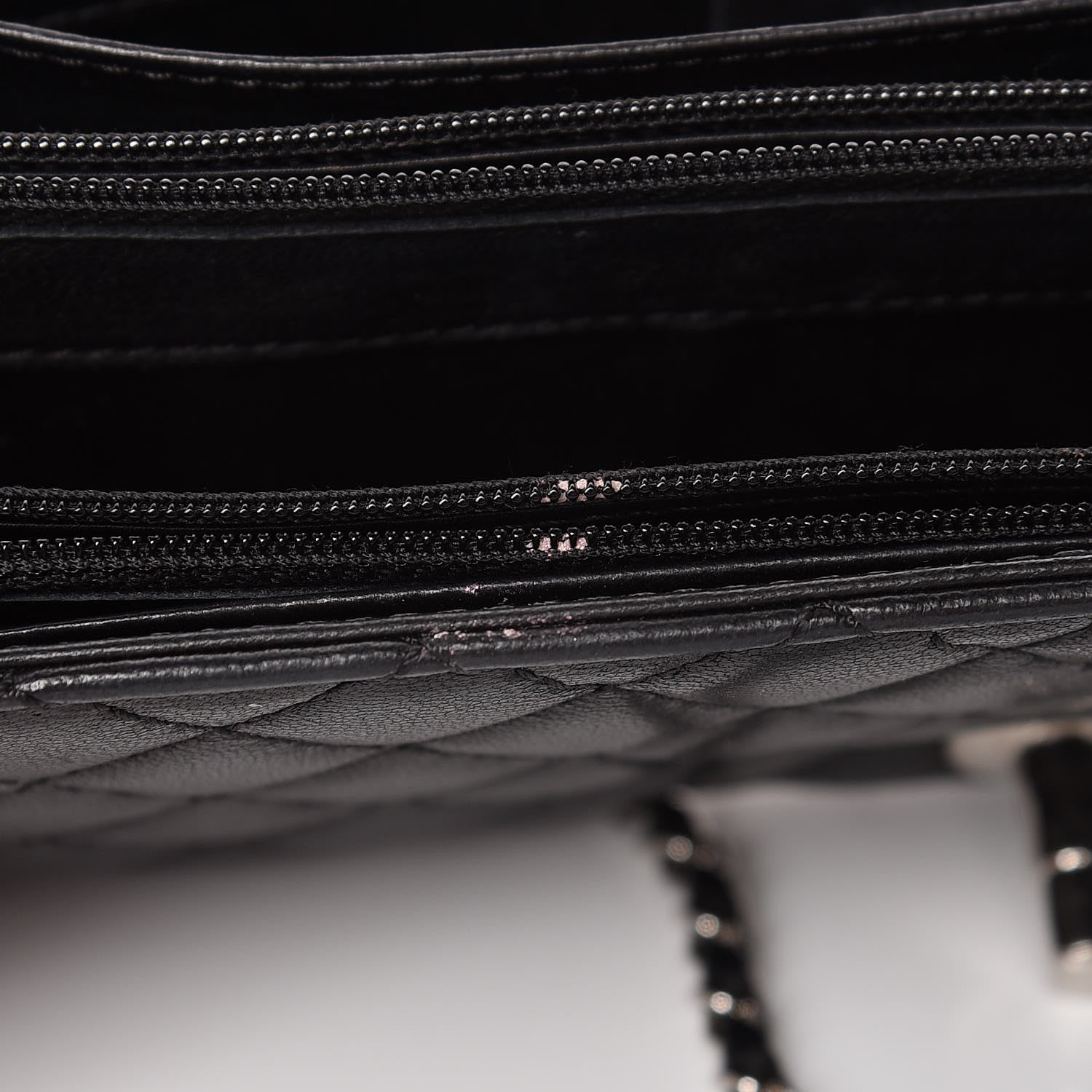 Chanel Lambskin Quilted East West Flap Clutch Black 10 of 20