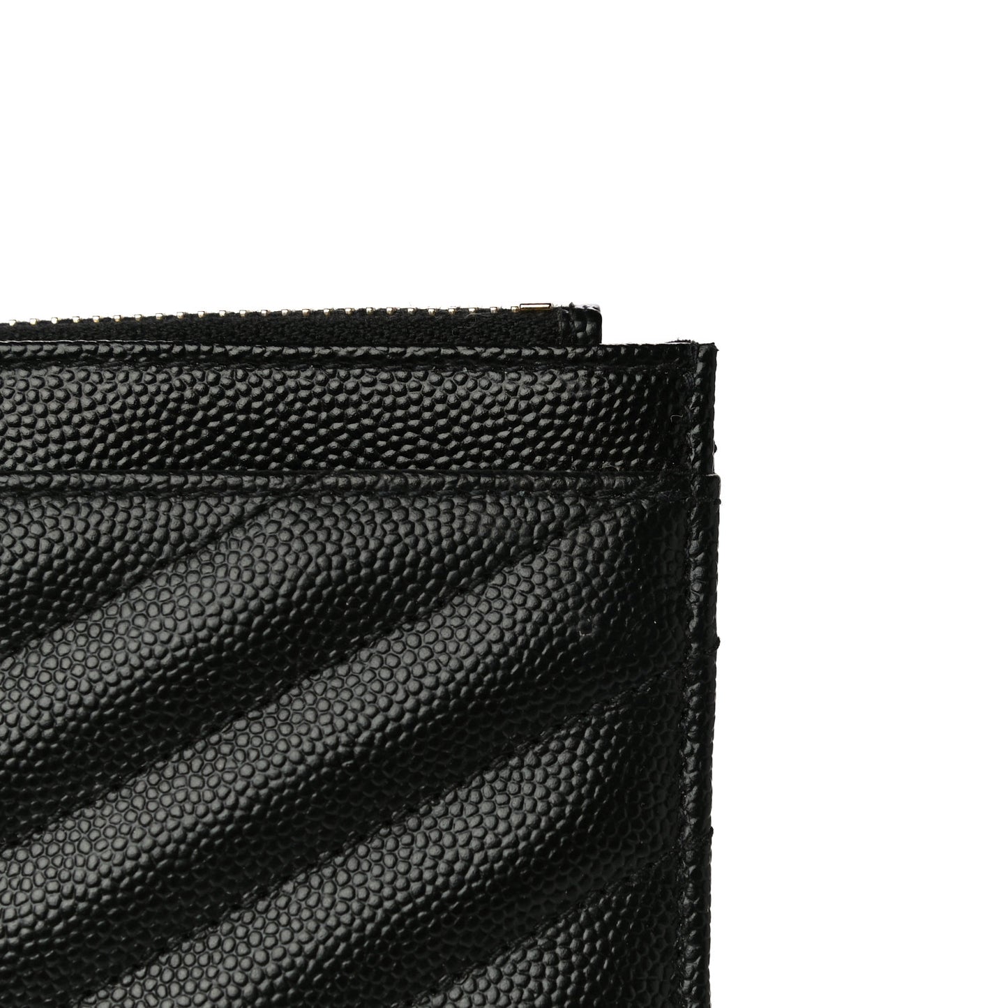 Grain De Poudre Chevron Monogram Bill Pouch Black
