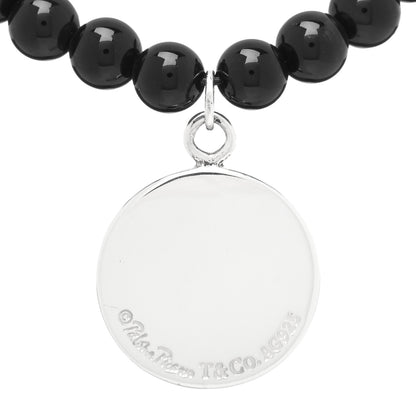 Tiffany Sterling Silver Black Onyx Bead Paloma Picasso Loving Heart Bracelet 3 of 3